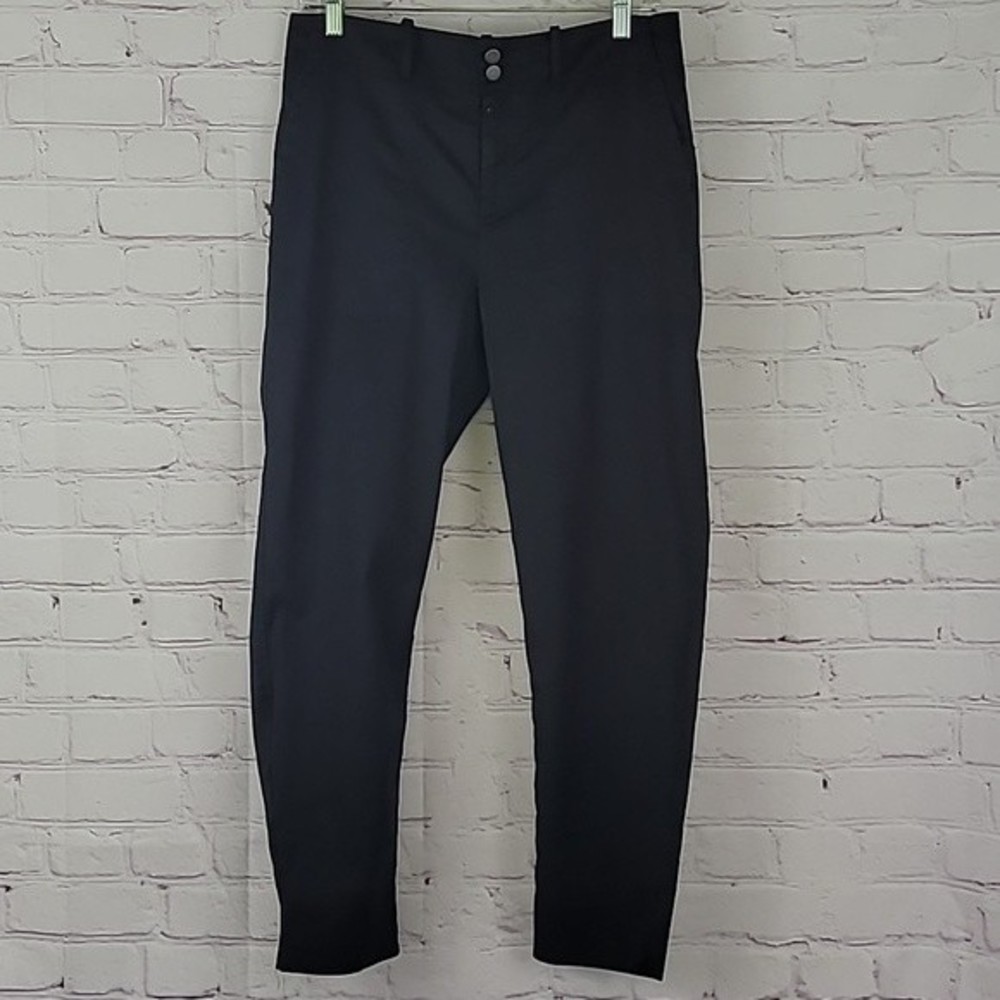 COPY - Peruvian Connection Black Linen/Cotton blend ankle pants/jeans. Size 10